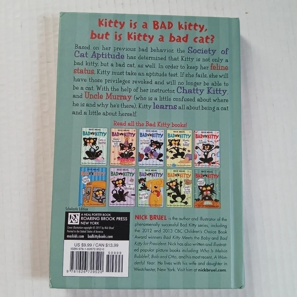 Bad Kitty Book Graphic Novel Takes the Test Nick Bruel 2017